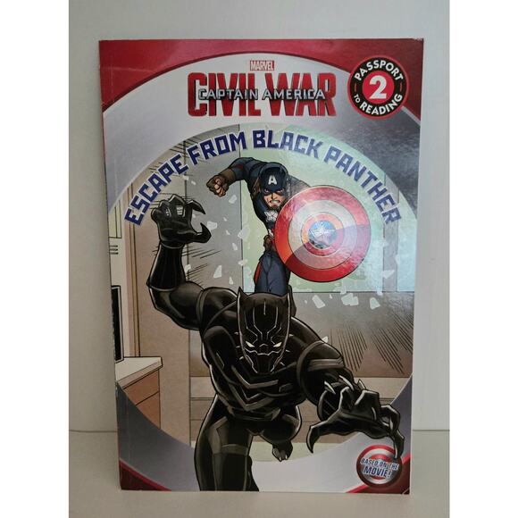 Marvel Captain America Escape from Black Panther Passport to Reading Level 2 - Picture 1 of 10